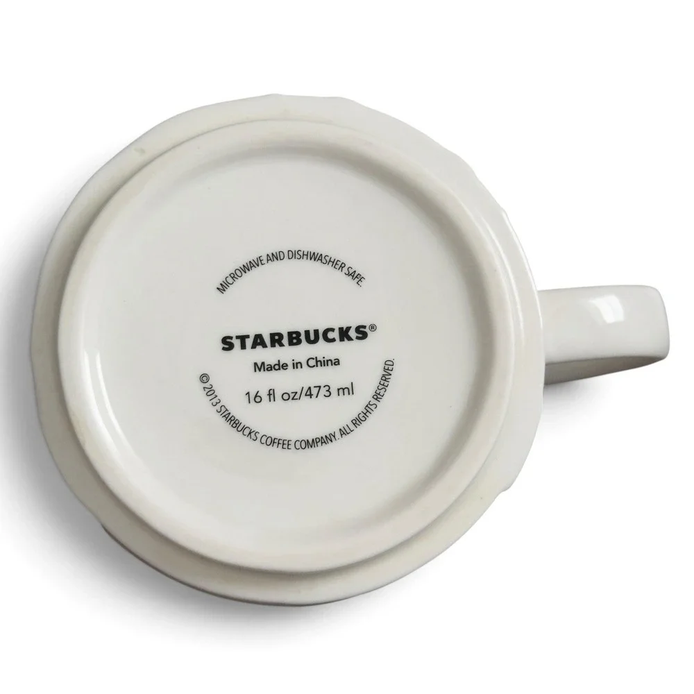 Starbucks Singapore 16oz 3D Relief Series Ceramic Mug